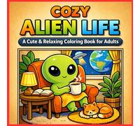 Cozy Alien Life:: Cute Space-Themed Coloring Book for Adults - Relaxing, Stress-Relieving Alien Scenes