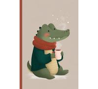 Cozy Alligator Journal: Kawaii Animal Themed Notebook for Creative Writing | 6 x 9 in, Dot Grid Paper, 150 Dotted Pages