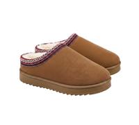Cozy and Chic - Stivali da neve da donna in tessuto, per l'inverno, Marrone, 37.5 EU