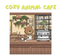 Cozy Animal Cafe: Cute and Relaxing Coloring Book