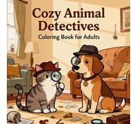 Cozy Animal Detectives Coloring Book for Adults: Cute Cats and Clever Dogs Solving Whimsical Crimes: A Relaxing and Funny Mystery Coloring Adventure ... Perfect for Stress Relief and Creativity