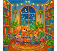 Cozy Animal Friends Coloring Book: Cozy Moments With Cute Animals • (Fun and Easy Coloring for Stress Relief)