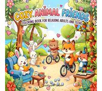 COZY ANIMAL FRIENDS: COLORING BOOK FOR RELAXING ADULTS AND TEENS