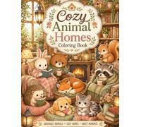 Cozy Animal Homes Coloring Book: A fun and cute activity book for children.
