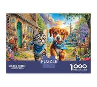Cozy Animal Scene 1000 Pezzi Bakery Carta Ecologica Puzzle Premium Decompressione Gioco Educativo Idea Regalo Regali 70x50cm/1000pcs