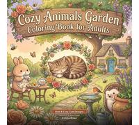 Cozy Animals Garden Coloring Book for Adults: Bold & Easy Cute Designs