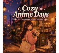 Cozy Anime Days: 50 Cozy Anime Scenes to Color