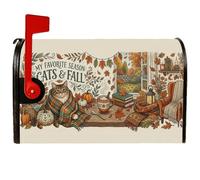 Cozy Autumn Cat Fall - Coperture magnetiche per cassetta postale, 53 x 63