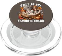 Cozy Autumn Cat In Kitten Bed Fall Is My Favorite Color PopSockets PopGrip per MagSafe