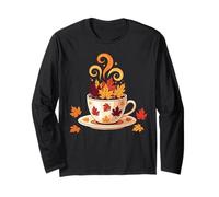 Cozy Autumn Coffee Lovers Fall Maglia a Manica