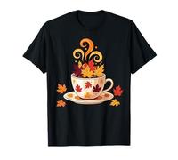 Cozy Autumn Coffee Lovers Fall Maglietta