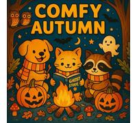 Cozy Autumn Coloring Book Cute Fall Scenes, Seasonal Coloring Pages, Relaxing Bold Line Art for Kids and Adults