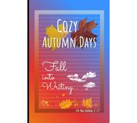 Cozy Autumn Days (Journal) - Fall Into Writing... with a Red and Blue Gradient Cover: Wide Ruled Notebook for Notes, Journaling and Autumn Inspiration