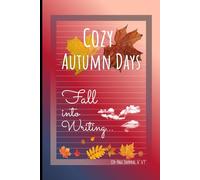 Cozy Autumn Days (Journal) - Fall Into Writing... with a Red and Pink Gradient Cover: Wide Ruled Notebook for Notes, Journaling and Autumn Inspiration