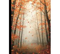 Cozy Autumn Notebook - Nature Forest Edition: Dreamy Autumn Forest Journal with Falling Leaves for Writing, Journaling, and Planning