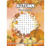 Cozy Autumn themed word search puzzle book, large print, 100 puzzles for adults, seniors and teens, fun fall themed words for hours of fun