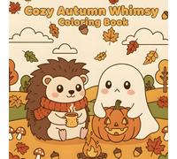 Cozy Autumn Whimsy Coloring Book: Bold & Easy Designs for Relaxation & Fun - A Cute & Easy Fall for Kids and Adults