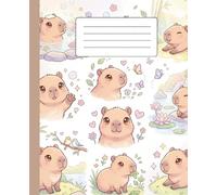Cozy Baby Capybara: Wide Ruled Composition Notebook | 110 Pages