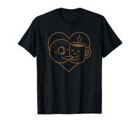 Cozy Bagel And Coffee Hug Cute Foodie Bagel Day Design Maglietta