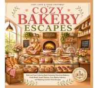 Cozy Bakery Escapes: Bold and Easy Coloring Book Featuring Charming Bakeries, Fresh Bread, Sweet Pastries, Cozy Bakery Interiors, and Relaxing Comfort Food Coloring Pages