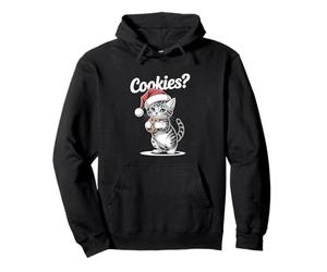 Cozy Baking Cat Loves Cookies Felpa con Cappuccio