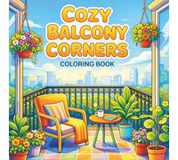 Cozy Balcony Corners Coloring Book: Relaxing Balcony Corner Scenes with Cozy Apartment Spaces, Small Garden Nooks and Outdoor Designs | Hygge-Inspired ... Relief and Creative Fun for Teens and Adults