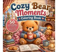Cozy Bear Moments: A Relaxing Coloring Book: 50 Cute Bear Adventures for Stress Relief, Mindfulness, Creativity for Adults and kids