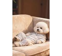 Cozy Bichon Journal: Lined Notebook for Lazy Day Musings