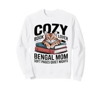 Cozy Book Lover Bengala Mom Soft Pages Quiet Nights Felpa