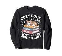 Cozy Book Lover Bengala Mom Soft Pages Quiet Nights Felpa