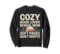 Cozy Book Lover Bengala Mom Soft Pages Quiet Nights Felpa