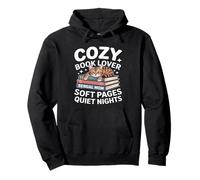 Cozy Book Lover Bengala Mom Soft Pages Quiet Nights Felpa con Cappuccio