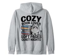 Cozy Book Lover Ragdoll Mamma Soft Pages Quiet Nights Felpa con Cappuccio