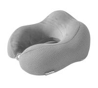 Cozy BoSpin Cuscino da viaggio, cuscino per il collo da viaggio, cuscino di supporto portatile in memory foam, comodo e leggero, per campeggio, cuscino per dormire (grigio)