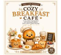 Cozy Breakfast Café: A Cozy Adult Coloring Book with Charming Breakfasts, Warm Coffee, Fresh Pastries & Relaxing Morning Moments