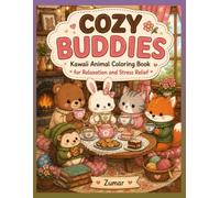 Cozy Buddies: Kawaii Animal Coloring Book for Relaxation and Stress Relief