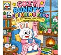 COZY BUNNY'S COLORING BOOK: Cute & Relaxing Rabbit Scenes for Cozy Coloring Fun