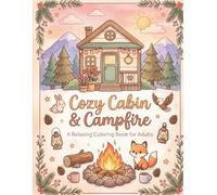 Cozy Cabin & Campfire: A Relaxing Coloring Book for Adults