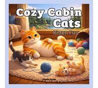 Cozy Cabin Cats: Kitten Days Coloring Book: A Cute Kitten Coloring Book for Relaxation