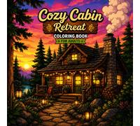 Cozy Cabin Retreat Coloring Book for Adults: 25 Relaxing Cabin Illustrations with Bold and Easy Designs for Stress Relief, Mindfulness and Creative Fun
