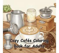 Cozy Cafés Coloring Book for Adults: Relaxing Coffee Shop Scenes, Aesthetic Café Interiors & Stress-Relief Designs: A Charming Collection of Warm ... Café Vibes for Calm and Creative Coloring