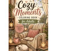 Cozy Calm Coloring Book: Simple & Relaxing Cozy Scenes for Adults