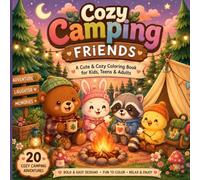 Cozy Camping Friends: A Cute & Cozy Coloring Book for Kids, Teens & Adults
