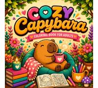 Cozy Capybara: A Relaxing Coloring Book for Adults Featuring Cute and Cozy Capybara Scenes