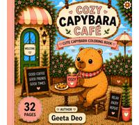 Cozy Capybara Cafe: Cute Capybara Coloring Book - 32 Adorable Coloring Pages + 5 Bonus Images