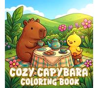 Cozy Capybara Coloring Book: 48 Cute and Simple Designs with Big Bold Lines for Kids and Adults, Easy Animal Scenes for Stress Relief and Relaxation (Cozy Bold and Easy Coloring)