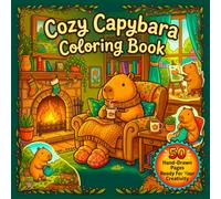 Cozy Capybara Coloring Book 50 Cute and Cozy Coloring Pages for Relaxation: Adorable Capybaras Enjoying Everyday Moments Bold and Easy Designs for ... Mindfulness Relaxation Single Sided Pages.