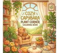 Cozy Capybara Plant Corner Coloring Book