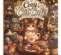 Cozy Cat Cafe: Cute Cats, Warm Coffee, and Charming Café Adventures to Color