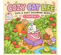 Cozy Cat Life: Cute & Easy Coloring Book